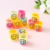Mini Cara Sonriente Círculo Arcoíris Dibujo Animado Círculo de Resorte Círculo Mágico Apilable para Niños Puesto Callejero Más Vendido Escanear Código Juguete de Regalo Pequeño
