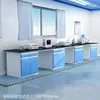 Banco de Trabajo de Laboratorio Acero-Madera Personalizado Mesa de Trabajo de Laboratorio Mesa para Experimentos Químicos Banco de Pruebas Mesa de Operación de Laboratorio Todo Acero