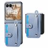 Adecuado para funda de teléfono móvil Motorola Razr70Ultra, Patrón de Fibra de Carbono, Portatarjetas Multifuncional, Inserto de Tarjeta de Cuero