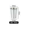 Taza de Cerveza de Acero Inoxidable 304 Taza para Jugo Bebida Fría Camping Restaurante Vaso de Agua de una Sola Capa Taza de Café Oro Moderno Simple