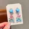 Nuevos Pendientes para Niños, Clips para Orejas, Sin Perforación en las Orejas, Pendientes de Oso de Dibujos Animados para Niñas, Joyería Dulce de Princesa, Pendientes para Niñas Pequeñas
