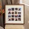 Porta-Retrato de 48 Grades para Pendurar na Parede, Nove Grades, Impressão de Fotos Lavadas, Madeira Maciça, Moldura de Casamento, DIY, Quebra-Cabeça de Casal, Porta-Retrato para Montagem