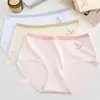 80-120 jin Algodón Amigable con la Piel Simple Dibujos Animados 10A Entrepierna Antibacteriana Estilo Chica Perezosa Transpirable Ropa Interior para Mujer
