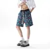 Pantalones de pijama a cuadros simples estilo japonés para hombre, verano 2026, gasa fina, corte holgado, shorts de playa, pantalones para casa hasta la rodilla