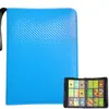 Suministro libro de tarjetas mágico para bebé de cuatro compartimentos con cremallera de PU bolsa para colección de tarjetas de juego Bao Ke Meng libro de tarjetas