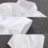 Camisa de Niño Verano Infantil Manga Corta Blanca Uniforme Estudiantil Disfraz Niños Grandes Ropa de Verano Camisa de Poliéster Algodón para Niño