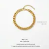 Pulsera de Acero Inoxidable Transfronteriza Europea y Americana de Color Duradero, Pulsera de Mano de Moda Individualista con Cruz, Pulsera Versátil para el Trabajo Diario para Mujeres