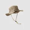 Sombrero de Pescador Verano Anti-UV Sombrero Parasol Pesca Protección Facial Cuello Protección Integrado Sombrero Protector Solar para Hombre con Visera Grande Sombrero para el Sol