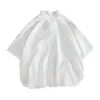 Camisa de Verano Fina de Seda Hielo de Diseño Nicho Manga Corta para Hombre, Top Versátil de Media Manga Trendy Casual Ins