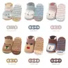 26 Calcetines de Piso Nuevos para Otoño e Invierno, Calcetines para Bebé de Algodón Peinado con Goma Antideslizante, Calcetines Suaves y Amigables con la Piel con Orejas de Animal de Dibujos Animados