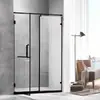 Accesorios de acero inoxidable para bisagras domésticas para conexión de vidrio en cuarto de baño, bisagra de brida para muebles, escuadra de 90 grados para instalación fija