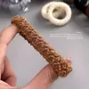 Diadema Gruesa Banda de Goma Lazo para el Cabello de Mujer Alta Elasticidad Duradero Anillo de Toalla Negro Sin Estirar Sin Costuras Lazo para Cola de Caballo de Mujer