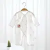 Ropa de Monje de Manga Larga Fina de Verano para Niños y Niñas, Traje de Gateo de una Pieza para Recién Nacidos, Ropa de Mariposa para Bebés, Algodón Puro
