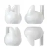 Portavelas Adorno de Conejo de Pascua de Amapola Molde de Silicona Base para Velas de Aromaterapia DIY Molde de Yeso de Conejo