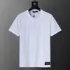 Camiseta de manga curta de alta qualidade, transfronteiriça, corretamente etiquetada, nova, da moda, para o verão, solta, jacquard, comércio exterior europeu e americano
