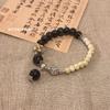Pulsera de Cerámica de Aleación Pulsera de Estilo Chino Nuevo Pulsera con Cuentas Hecha a Mano Combinable Étnica Moda Diaria Accesorios Nicho