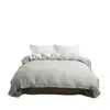 Estilo Moderno Minimalista Jacquard Teñido en Hilo Algodón Lavado Juego de Tres o Cuatro Piezas, Ropa de Cama Transpirable y Amigable con la Piel para Camas Individuales y Dobles