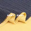 Tejido de punto elástico de poliéster y spandex, 220g, con textura de gofre acanalado, para ropa de estar en casa, ropa de hombre y mujer, tejido para ropa infantil