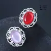 Olho de Gato Imitação Oval Liga Acessórios de Cabelo Acessórios de Liga Acessórios para Cabeça Sapatos Roupas Bolsas Acessórios Antigos Materiais para Joias DIY