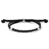Pulseira Ajustável de Cordão de Couro Rosa Zebra Rosa 4mm Transfronteiriça Novo Estilo Série Cor Tigre Amarelo Pulseira de Contas Feita à Mão com Cordão de Couro