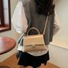 Bolso Tote de Gran Capacidad para Mujer 2025 Nueva Moda Sobaco Cruzado Bolso Cuadrado Pequeño Cuero Suave Textura Casual a la Moda