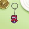 Llavero creativo de series de Marvel temu moda llavero para llaves de coche llavero para bolso PVC goma blanda decoración DIY