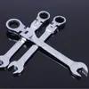 Llave de Carraca Giratoria, Juego de Llaves de Doble Propósito Rápidas, Juego Completo de Herramientas para Ferretería, Herramienta de Reparación de Máquinas de Boca Abierta, Herramienta Manual