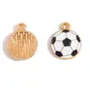 Série Esportiva de Futebol Colorida de Novos Produtos Transfronteiriços Pingentes de Esmalte Acessórios de Joias de Liga DIY Pingentes para Colar e Pulseira