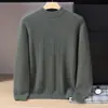 Suéter de cashmere novo transfronteiriço para homens, gola alta, tricô jacquard espessado, casual de negócios, blusa de malha para usar por baixo