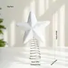 Estrella decorativa para la punta del árbol color champán, estrella explosiva de espuma, decoración navideña con purpurina, adorno navideño, decoración de mesa navideña