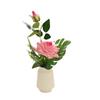 Flores Artificiais, Bonsai de Rosa de Veludo Dupla Face, Adereços de Fotografia, Flores Artificiais, Plantas Verdes, Enfeites de Flores para Casamento, Plantas em Vasos Simuladas