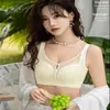 Sujetador Inalámbrico Push-Up Ajustable para Mujer con Encaje sin Tirantes Antiexposición Delgado Cómodo Transpirable Ropa Interior 809