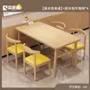 Mesa de Comedor para el Hogar Simple Pequeño Apartamento Sala de Estar Mesa para Comer Restaurante Catering Tienda de Fideos Restaurante de Comida Rápida Juego de Mesa y Sillas Comercial