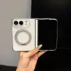 Adecuado para iPhone 18 Duo: Soporte magnético transparente giratorio 360 grados, acrílico 18D de Apple, diseño minimalista y protección a prueba de caídas