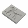Nuevo molde de azúcar con forma de carrusel para decoración de tartas, molde de silicona con forma de carrusel para chocolate y silicona líquida.