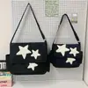 Bolso Bandolera Nuevo Estilo 2026 con Parche de Estrella para Mujer, Bolso de Hombro de Gran Capacidad Estilo Japonés para Estudiantes, Bolso Mensajero para Clase y Viajes