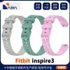Para Fitbit Inspire 3 Cola Pulseira de Relógio Pulseira de TPE Pulseira Inspire3 Fivela de Cor Oficial Pulseira de Pulso