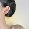 Nuevos Pendientes de Botón para Mujer con Incrustaciones de Diamante, Pequeños y Exquisitos Clavos para Hélice de Oreja con Rosca, No Necesitan Quitarse los Piercings para Dormir