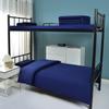 Juego de Cama de Tres Piezas: Funda de edredón, Sábana bajera, Sarja de algodón puro, Dormitorio unitario, Llama azul Fuego azul Ropa de cama