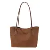 Bolso retro casual simple para mujer, nuevo y elegante bolso de hombro con alto atractivo estético, gran capacidad, moderno para salidas y el trabajo, bolso tote de moda