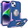Funda para Teléfono Móvil Modelo Nuevo Adecuada para Teléfono Móvil Apple 14 con Soporte de Anillo Plegable Funda para Teléfono Móvil iPhone a Prueba de Tres Elementos Venta al por Mayor