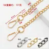 Cadena de giro para bolso color gunmetal dorado y plateado 1.2m correa con hebilla terminada para bolso de axila y correa de hombro de repuesto para bolso