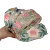 Nueva Diadema de Encaje Bordada con Rosas Estilo Chino Diseño Étnico de Nicho Diadema de Ala Ancha Corona Alta Accesorios para la Cabeza Versátiles