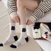 Calcetines de Gato de Dibujos Animados para Mujer, Calcetines Lindos de Media Caña Estilo Coreano, Calcetines Slouch Versátiles sin Costuras a la Moda, Calcetines Largos Lindos para Mujer