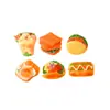 Juguete de comida en miniatura simulado, rollito de huevo, accesorios de resina, pegamento de crema, decoraciones de comida mini para manualidades, juguetes para jugar a fingir