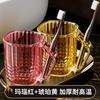 [Original] Vaso para Cepillo de Dientes de Pareja para el Hogar, Vaso Transparente de Diamante de Alta Gama para Cepillarse los Dientes y Enjuagarse, Vaso de Lavado de Imitación de Cristal para Estudiantes