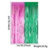 Nueva Cortina de Lluvia de Seda con Tema de Fiesta de Bruja Mala Decoración de Fondo para Baile de Graduación Bloque de Color Rosa Brillante Verde Cortina de Lluvia de Seda para Puerta