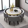 Mesa de Negociação e Conjunto de Cadeiras para Recepção de Luxo Leve Mesa Redonda Pequena de Celebridade da Internet Mesa de Conferência de Escritório Mesa e Cadeiras para Reunião de Loja e Jantar de Convidados