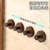 Perilla de Succión con Textura de Nogal Gancho Estante Giratorio de Almacenamiento Montado en Pared para el Hogar Cocina Colgador