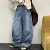 Estilo Nuevo de Primavera y Otoño Jeans de Mezclilla para Niñas Grandes Ropa Infantil Niñas Pantalones de Mezclilla Sueltos Elegantes Versátiles Modernos